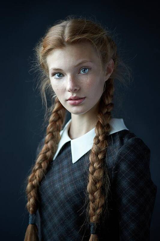 Portrait Art Print featuring the photograph Dasha by Alexander Vinogradov