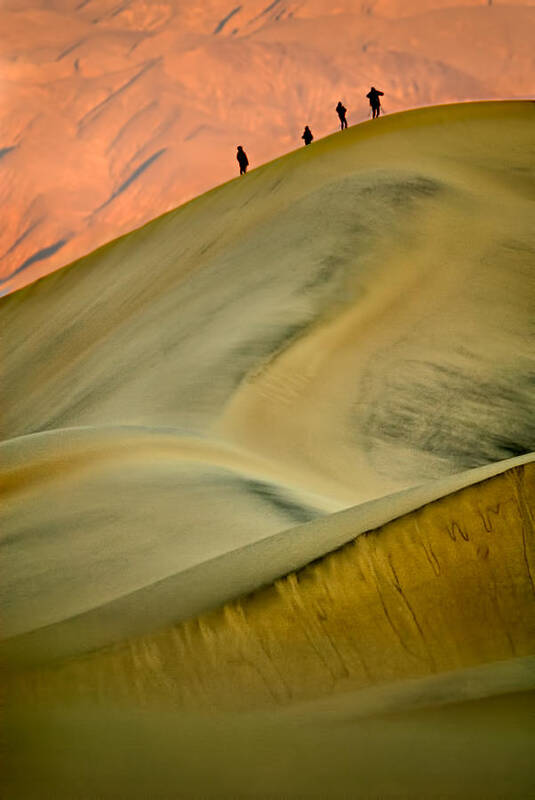 2006 Art Print featuring the photograph Dawn Viewers at Death Valley by Robert Charity