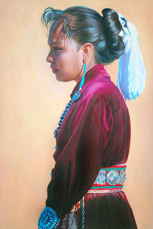 Native American Art Print featuring the painting Day of Honor by Christine Lytwynczuk