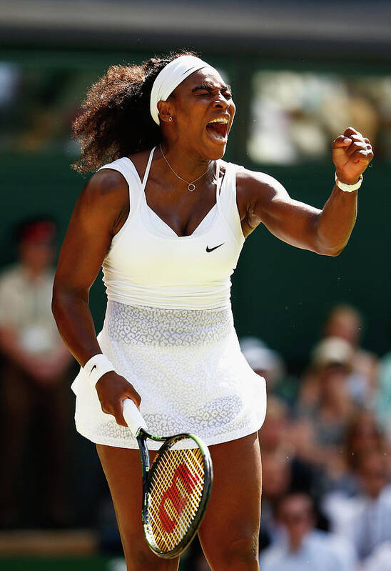 Serena Williams - Tennis Player Art Print featuring the photograph Day Twelve The Championships - by Julian Finney