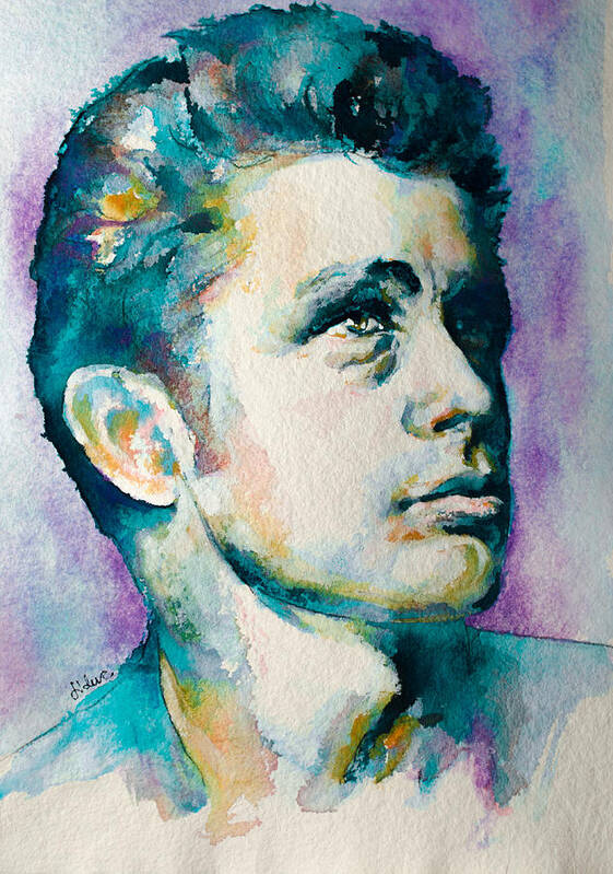 James Dean Art Print featuring the painting Rebel Without a Cause by Laur Iduc
