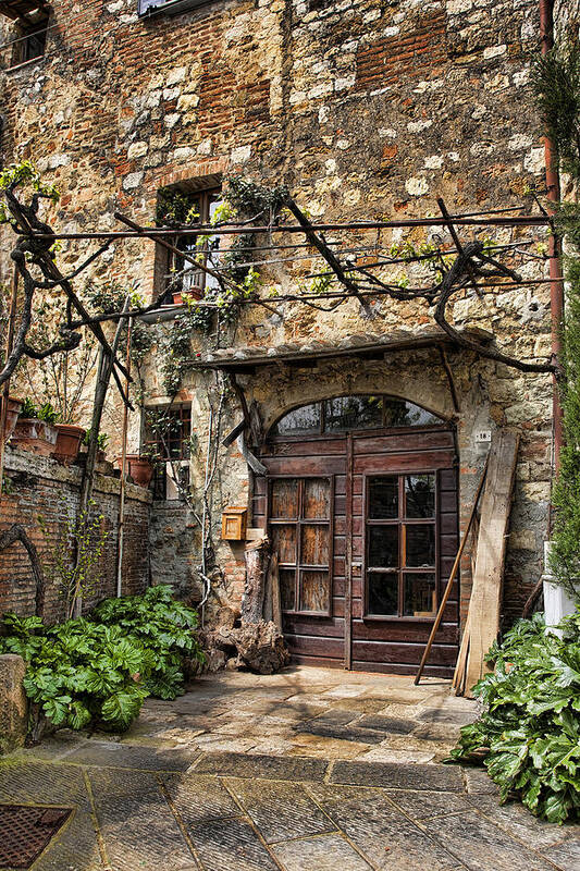 Montepulciano Art Print featuring the photograph Door Montepulciano Italy by Hugh Smith