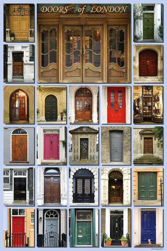 London Art Print featuring the photograph Doors of London by Hermes Fine Art