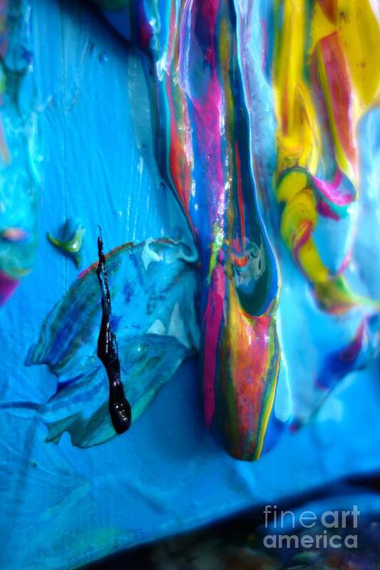 Paint Art Print featuring the photograph Dripping Paint #4 by Jacqueline Athmann