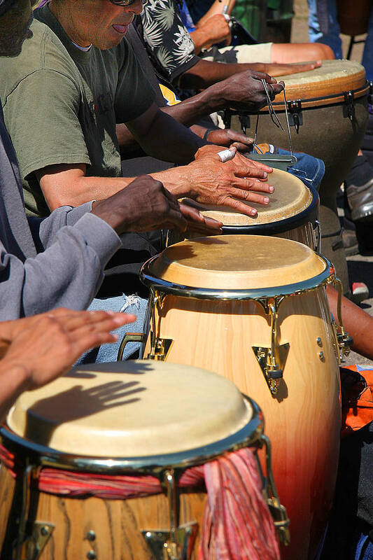 Drums Art Print featuring the photograph Drum Jammin in Golden Gate Park by Robert Woodward