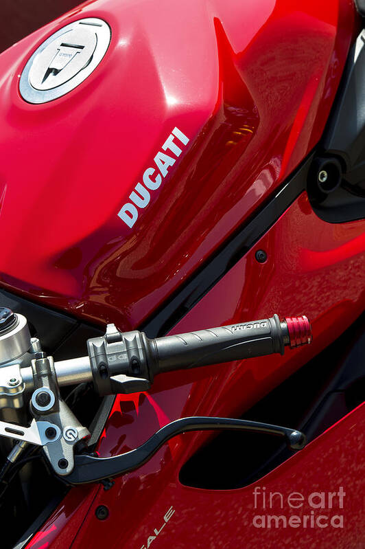 Ducati Panigale Art Print featuring the photograph Ducati Red by Tim Gainey