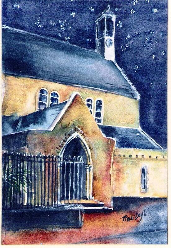 Historicc Abbey Art Print featuring the painting Duiske Abbey Ireland  by Trudi Doyle