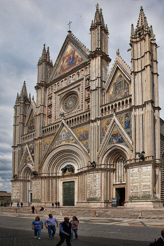 Duomo Art Print featuring the photograph Duomo Orvieto Italy by Hugh Smith