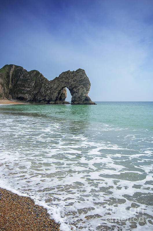 Seascape Art Print featuring the photograph Durdle Door by David Lichtneker