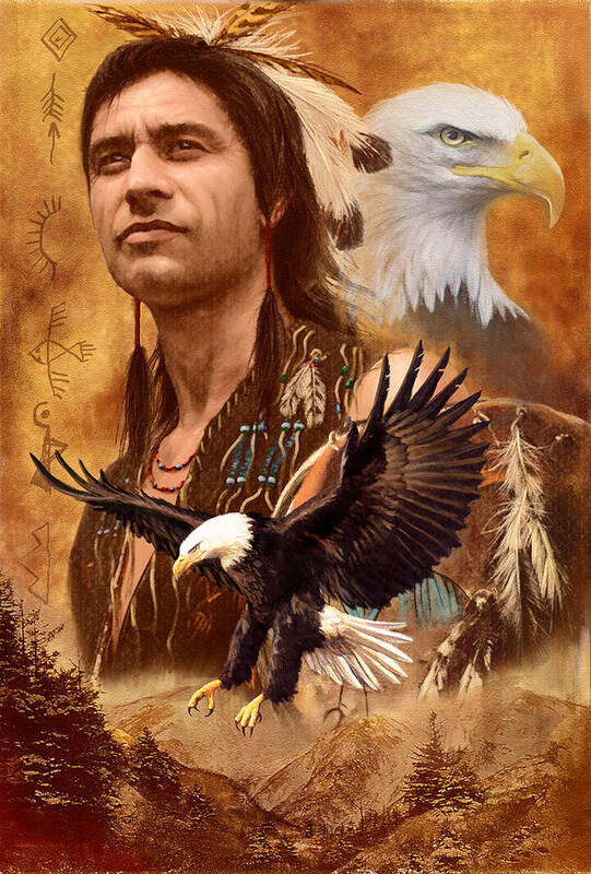 Adult Art Print featuring the photograph Eagle Montage by MGL Meiklejohn Graphics Licensing