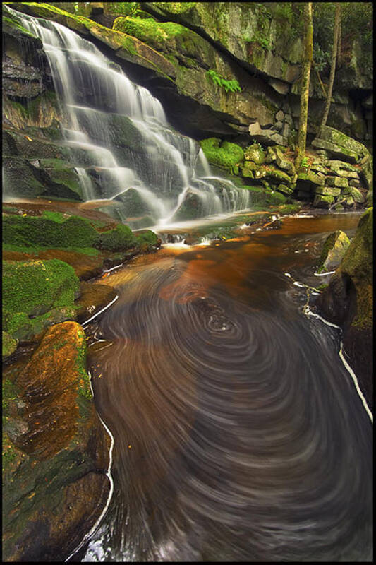 Waterfall Art Print featuring the photograph Elakala Swirls by Joseph Rossbach