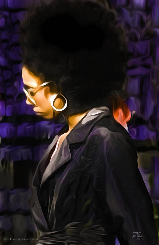 Black Culture Art Print featuring the digital art Elegance by Joe Paradis