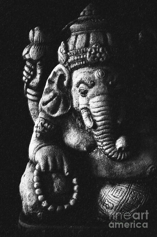 Indian Art Print featuring the photograph Elephant God by Tim Gainey