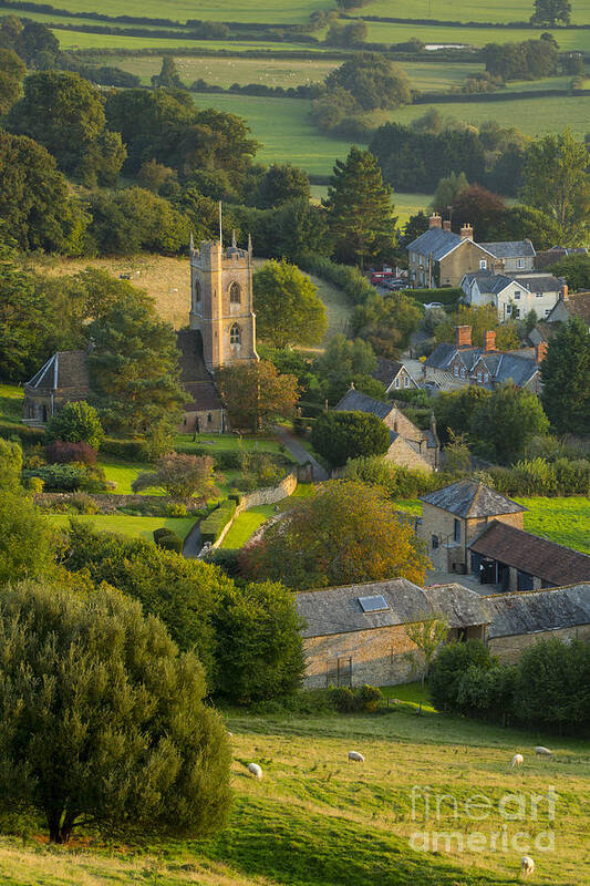 Country Village Art Print featuring the photograph English Country Village by Brian Jannsen