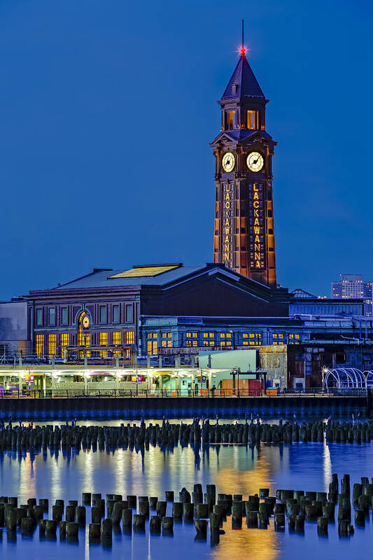 Erie Lackawanna Terminal Art Print featuring the photograph Erie Lackawanna Terminal Hoboken by Susan Candelario