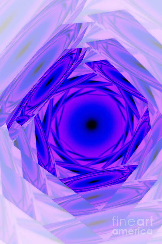 Blue Digital Art Art Print featuring the digital art Eye See Blue by Toni Somes