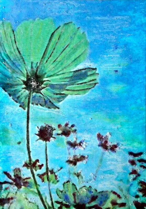 Wildflowers Art Print featuring the painting Finding Hope by Cara Frafjord