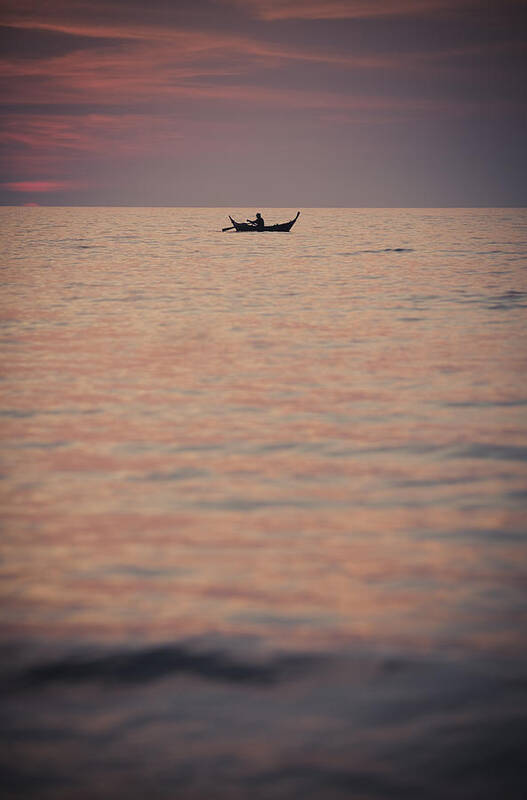 Asia Art Print featuring the photograph Fisherman by Maria Heyens
