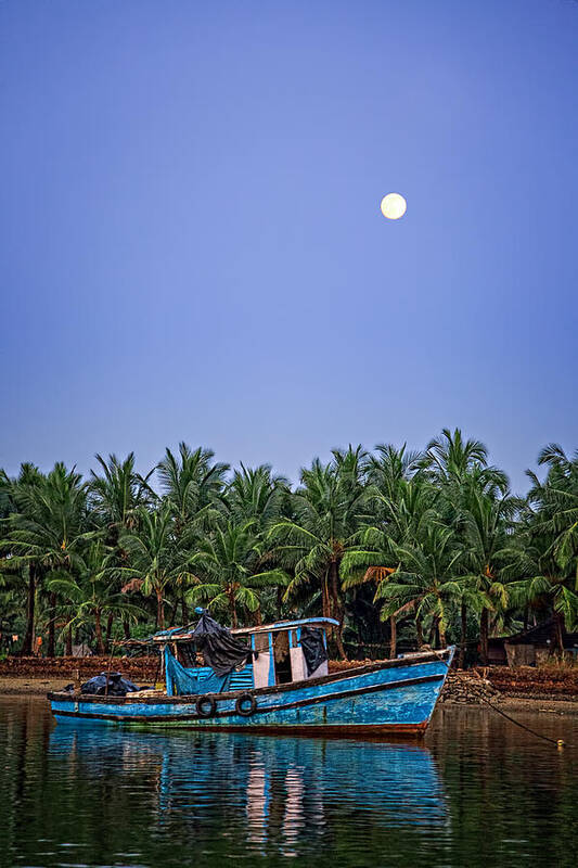 Goa Art Print featuring the photograph Fishing Boat in Goa by Ian Good