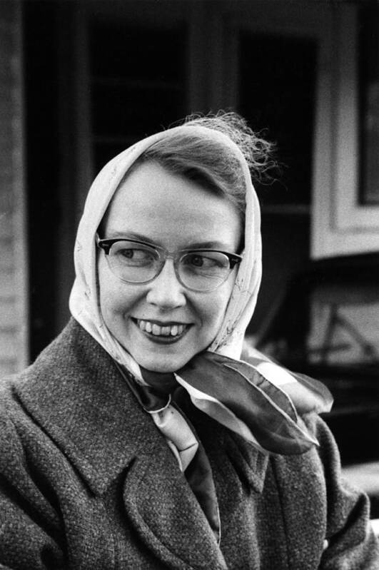 Flannery O'connor Art Print featuring the photograph Flannery Oconnor by Joseph De Casseres