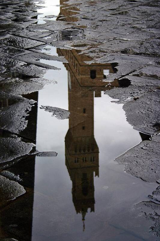 Italy Art Print featuring the photograph Florence Reflection by Henry Kowalski