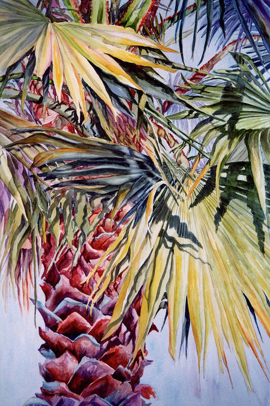 Palmetto Art Print featuring the painting Florida's Pride by Roxanne Tobaison