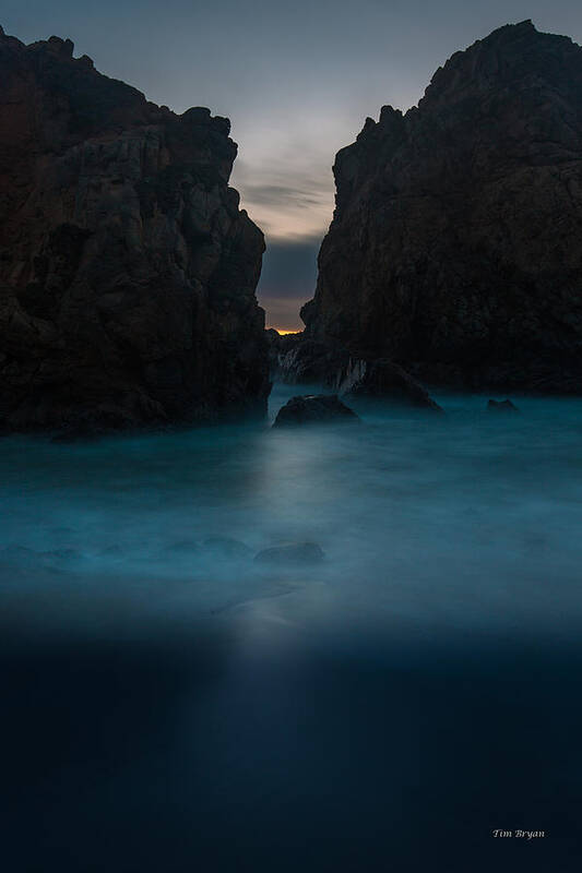 Big Sur Art Print featuring the photograph Follow the Light.... Big Sur by Tim Bryan