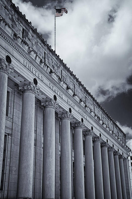 Joan Carroll Art Print featuring the photograph Fort Worth Post Office II by Joan Carroll