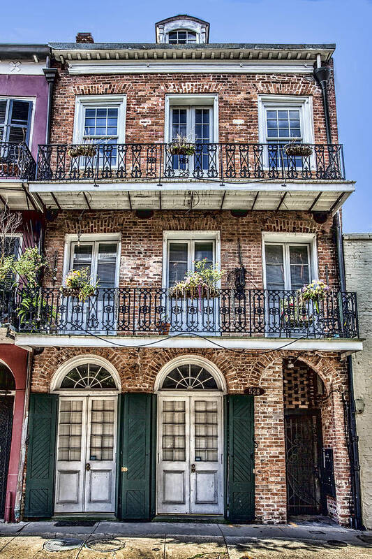 French Quarter Art Print featuring the photograph French Quarter Architecture by Diana Powell