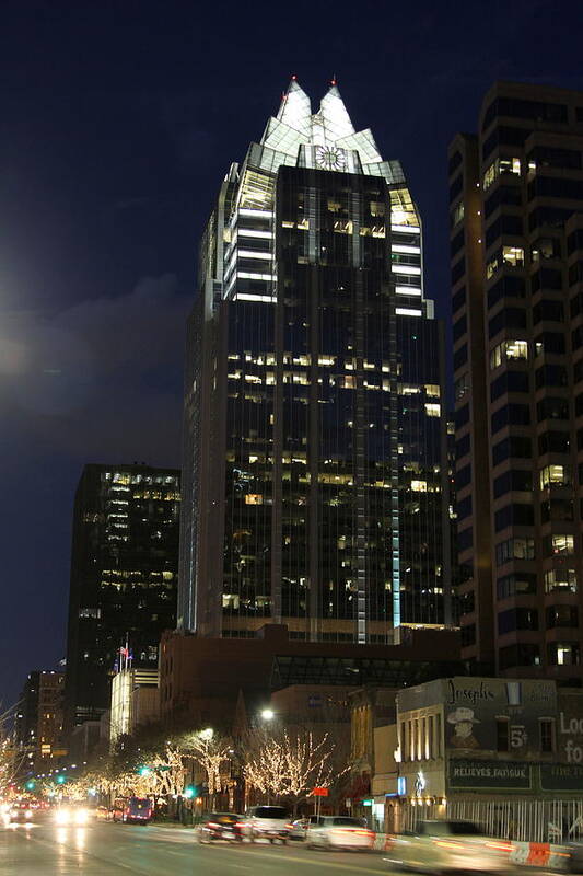 Frost Bank Art Print featuring the photograph Frost Building Austin by Leonard Sharp