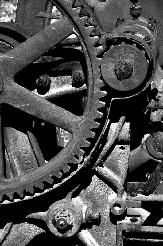 Gears Art Print featuring the photograph Gears by Larry Bohlin
