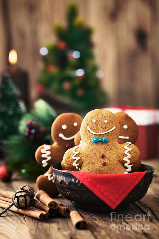 Anise Art Print featuring the photograph Gingerbread man by Mythja Photography