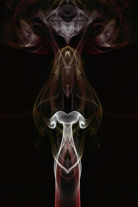 Smoke Art Art Print featuring the photograph God and Goddess by Mike Farslow
