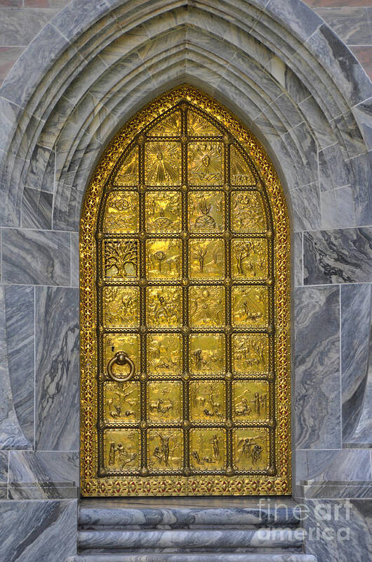 Gold Art Print featuring the photograph Golden Door by Joanne McCurry