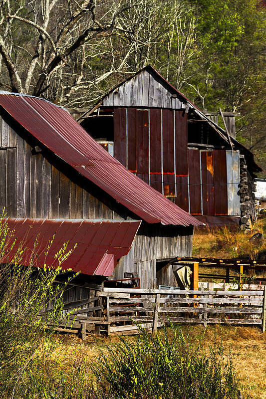 American Art Print featuring the photograph Great Grandpa's Place by Debra and Dave Vanderlaan