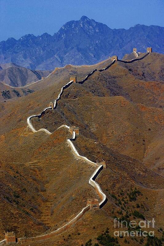 China Art Print featuring the photograph Great Wall of China by Henry Kowalski