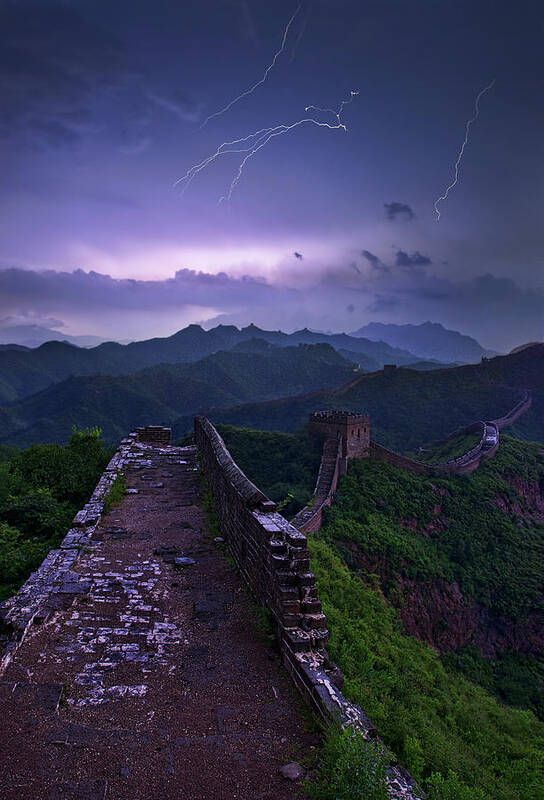 China Art Print featuring the photograph Great Wall by Yan Zhang