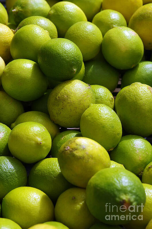 Acid Art Print featuring the photograph Green Limes by Carlos Caetano