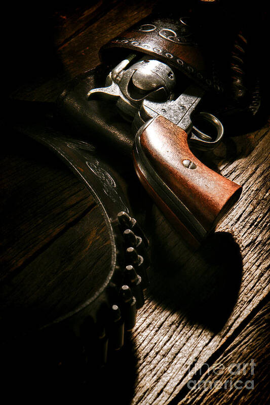 Gun Art Print featuring the photograph Gunslinger Tool by Olivier Le Queinec