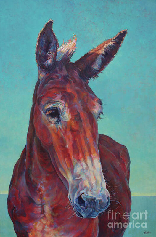 Horse Art Print featuring the painting Gunthor by Patricia A Griffin