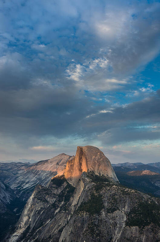 Yosemite National Park Art Print featuring the photograph Half Dome Evening by Greg Nyquist
