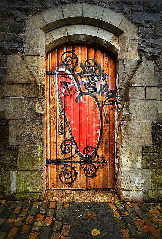 Graffiti Art Print featuring the photograph Have a Heart - Don't Desecrate by Nadalyn Larsen