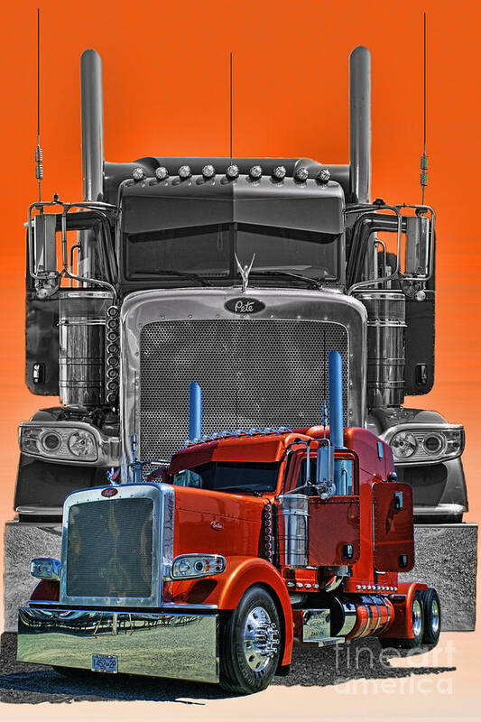 Trucks Art Print featuring the photograph Hdrcatr3079a-13 by Randy Harris