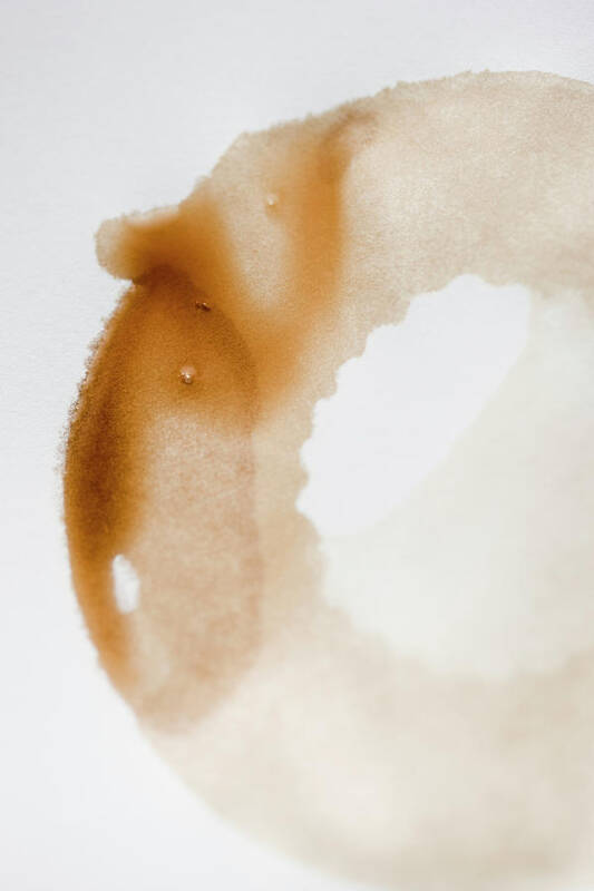 Sweden Art Print featuring the photograph High Angle View Of Coffee Stains On by Johner Images