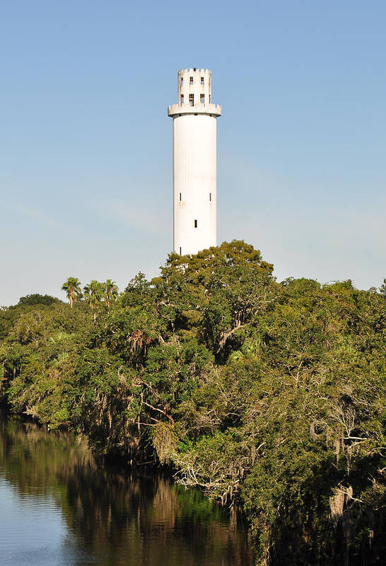 Tower Art Print featuring the photograph Historic Water Tower - Sulphur Springs Florida by John Black