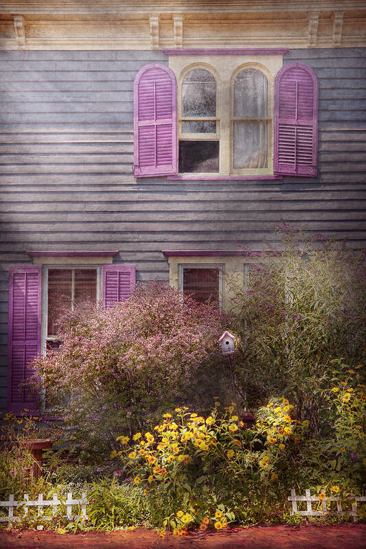 Victorian Art Print featuring the photograph House - Victorian - A house to call my own by Mike Savad
