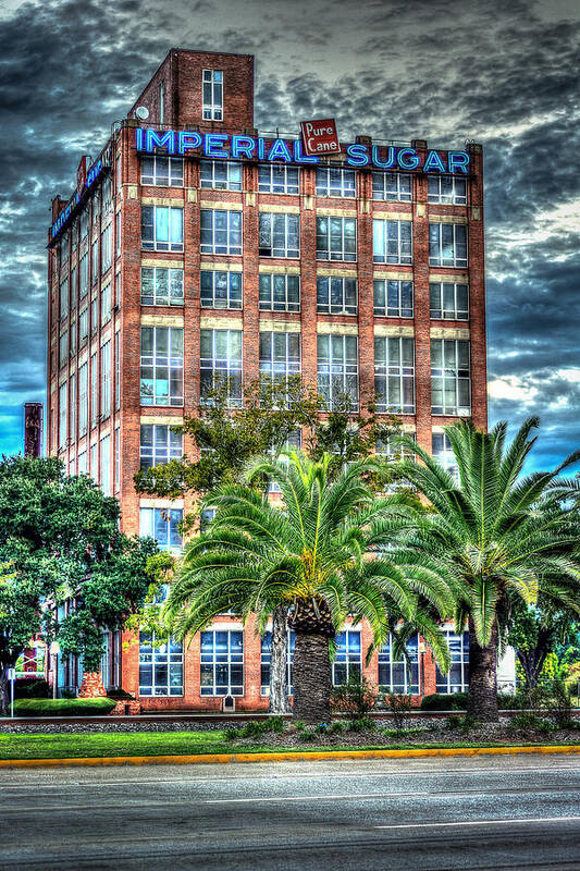 Imperial Sugar Factory Daytime Hdr Art Print featuring the photograph Imperial Sugar Factory Daytime HDR by David Morefield