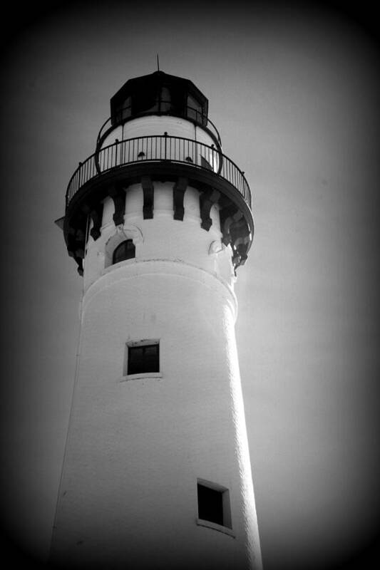 Wind Point Lighthouse Art Print featuring the photograph In The Village Of Wind Point by Kay Novy