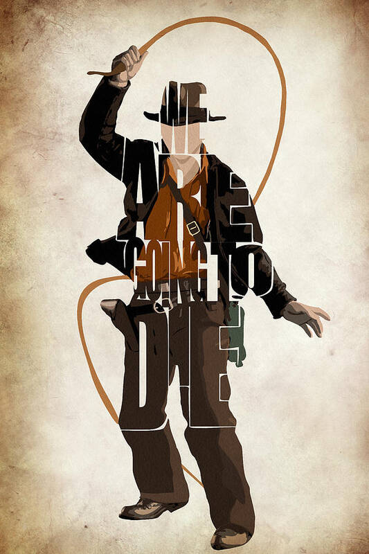 Indiana Jones Art Print featuring the digital art Indiana Jones VOL 2 - Harrison Ford by Inspirowl Design