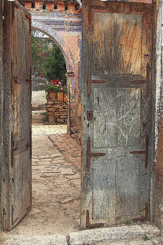 Doorway Art Print featuring the photograph Into the Past by Robert McKinstry